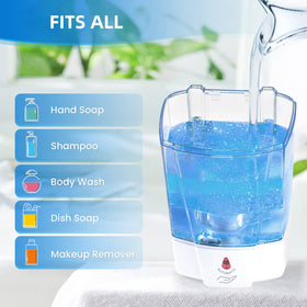 SVAVO 600ml capacity reduces refills and supports bulk soap purchases.