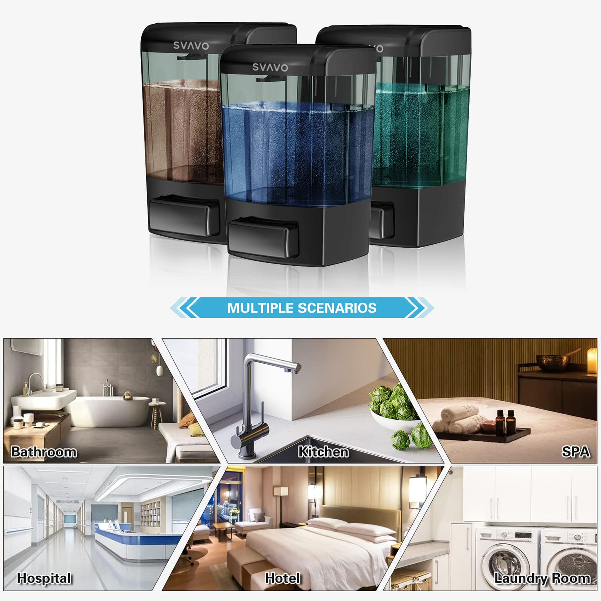SVAVO dispenser suitable for home or light commercial spaces