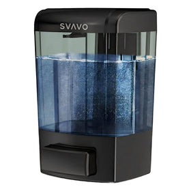 SVAVO wall-mounted soap dispenser with 700ml capacity mounted in a clean kitchen sink area