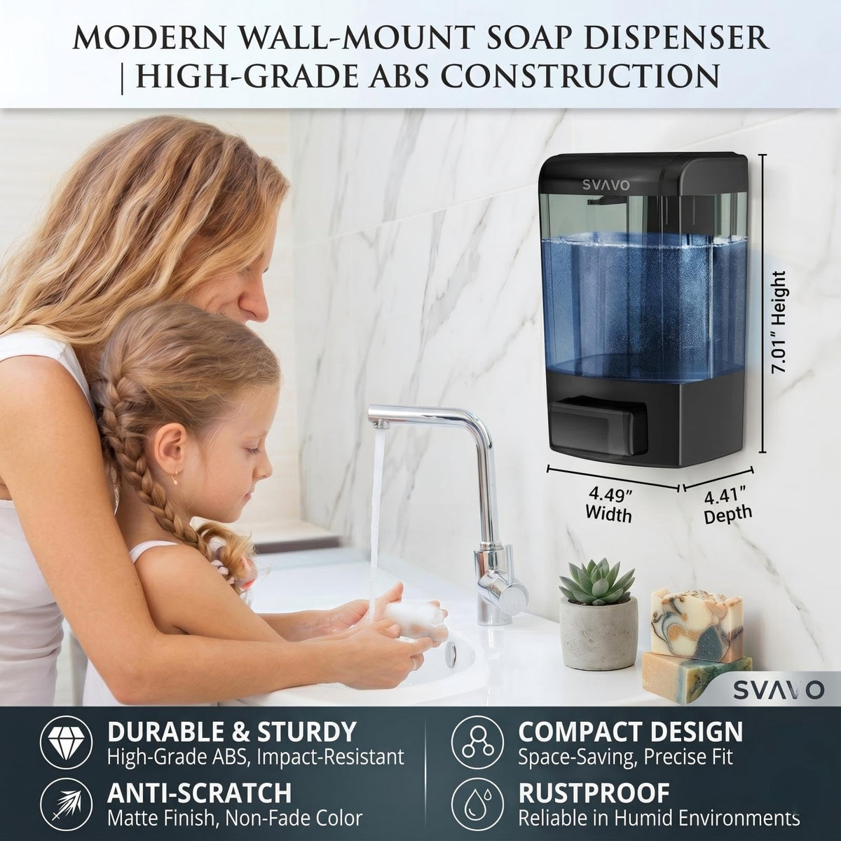 SVAVO wide-mouth refill opening enables quick and tidy refills