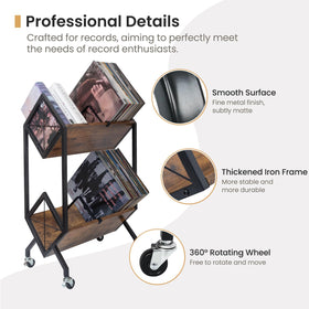 SwaaVee high-leg vinyl display promotes quick record retrieval