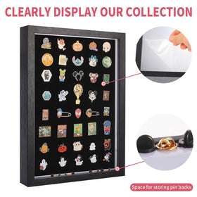 Swakuszy black felt backdrop securely holds pins during arranging