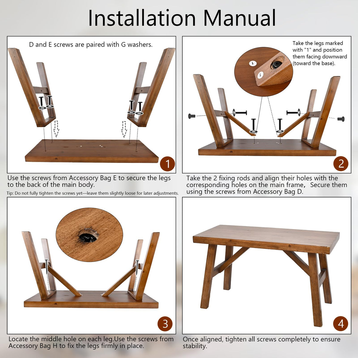 SwallowLiving bench dimensions 30w 13.2d 17h shown for placement