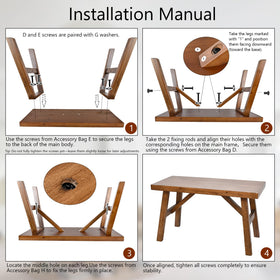 SwallowLiving bench dimensions 30w 13.2d 17h shown for placement