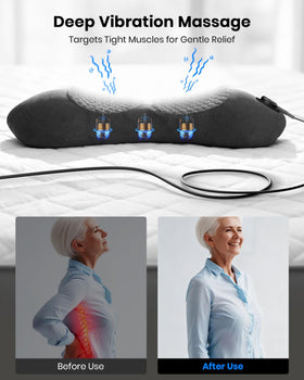Swancode Triple Fusion Back Massager soft removable cover for easy cleaning.