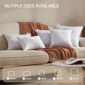 Swandream decorative pillow set on couch, ideal for bed styling.