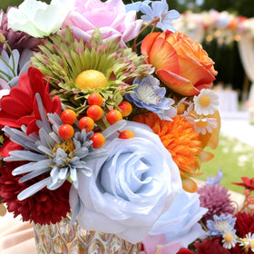 SwanMoon silk rose stems for lush, long-lasting wedding décor