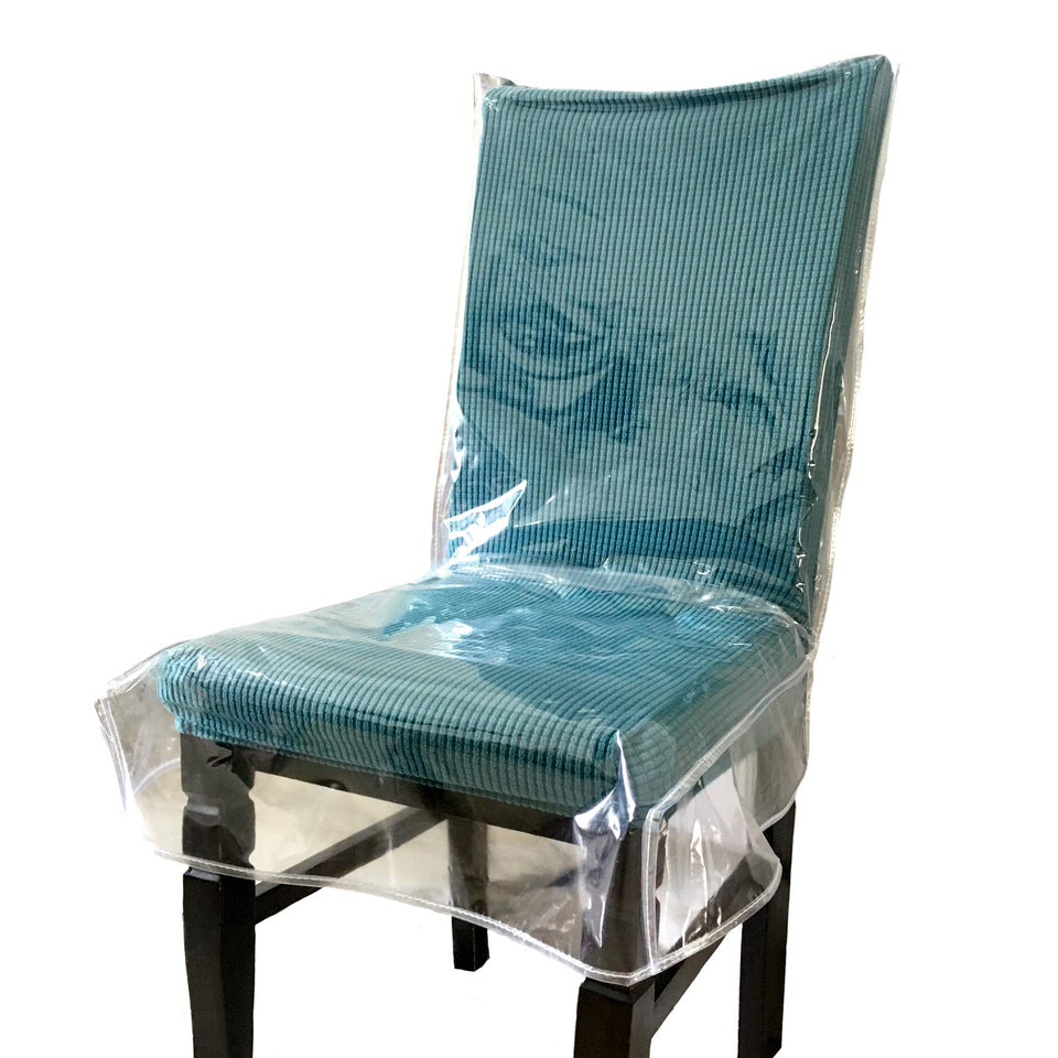 Swanna clear chair cover over backrest protects against spills