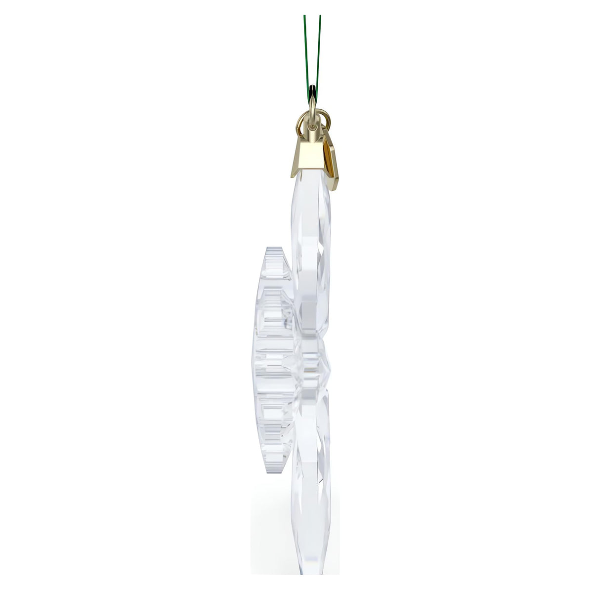 Swarovski crystal star hangs on trees and windows for holiday charm.