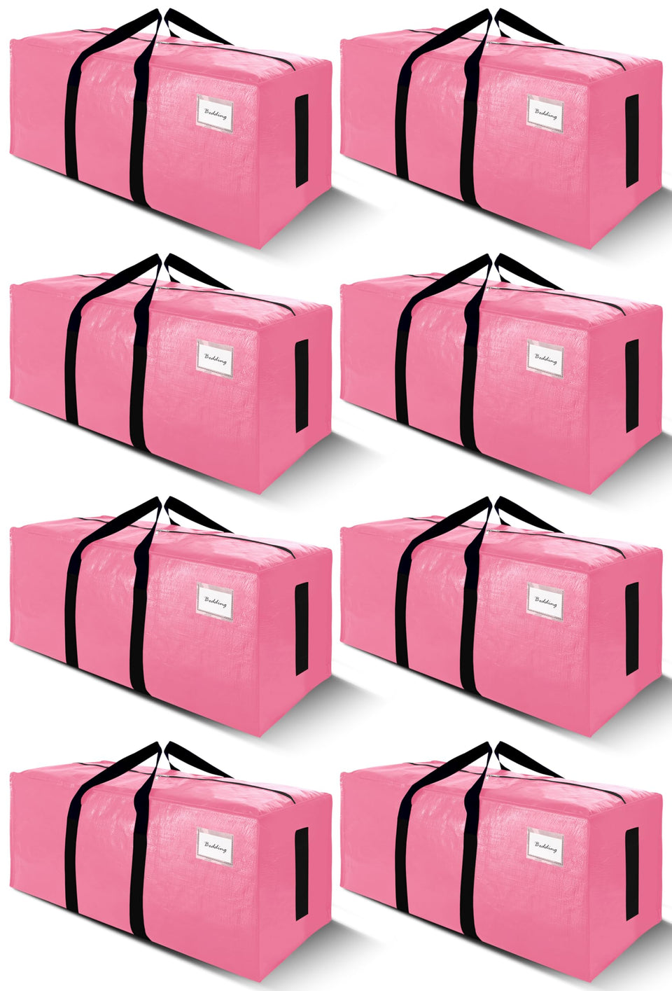 Sweet Dolphin 8-pack moving bags showing massive 24-gallon capacity for bulky items