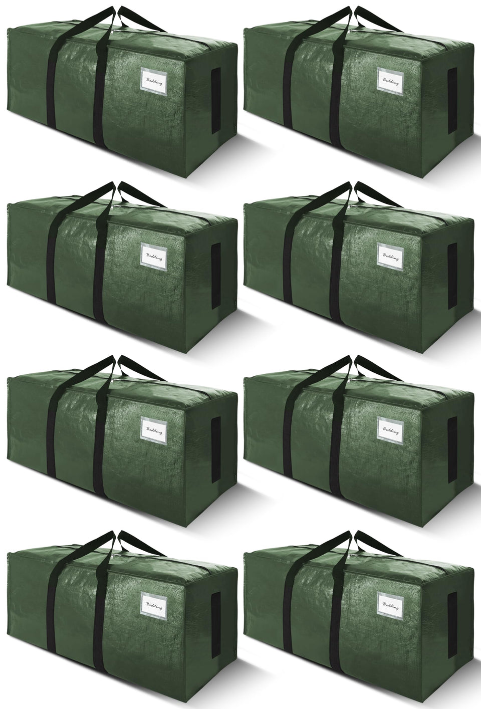 Sweet Dolphin 8-pack bags seen from outside, offering massive storage for moving and dorms.