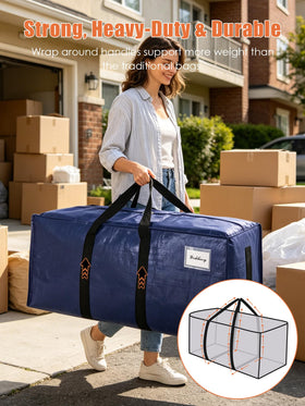 Sweet Dolphin foldable blue storage totes ideal for dorm moves.
