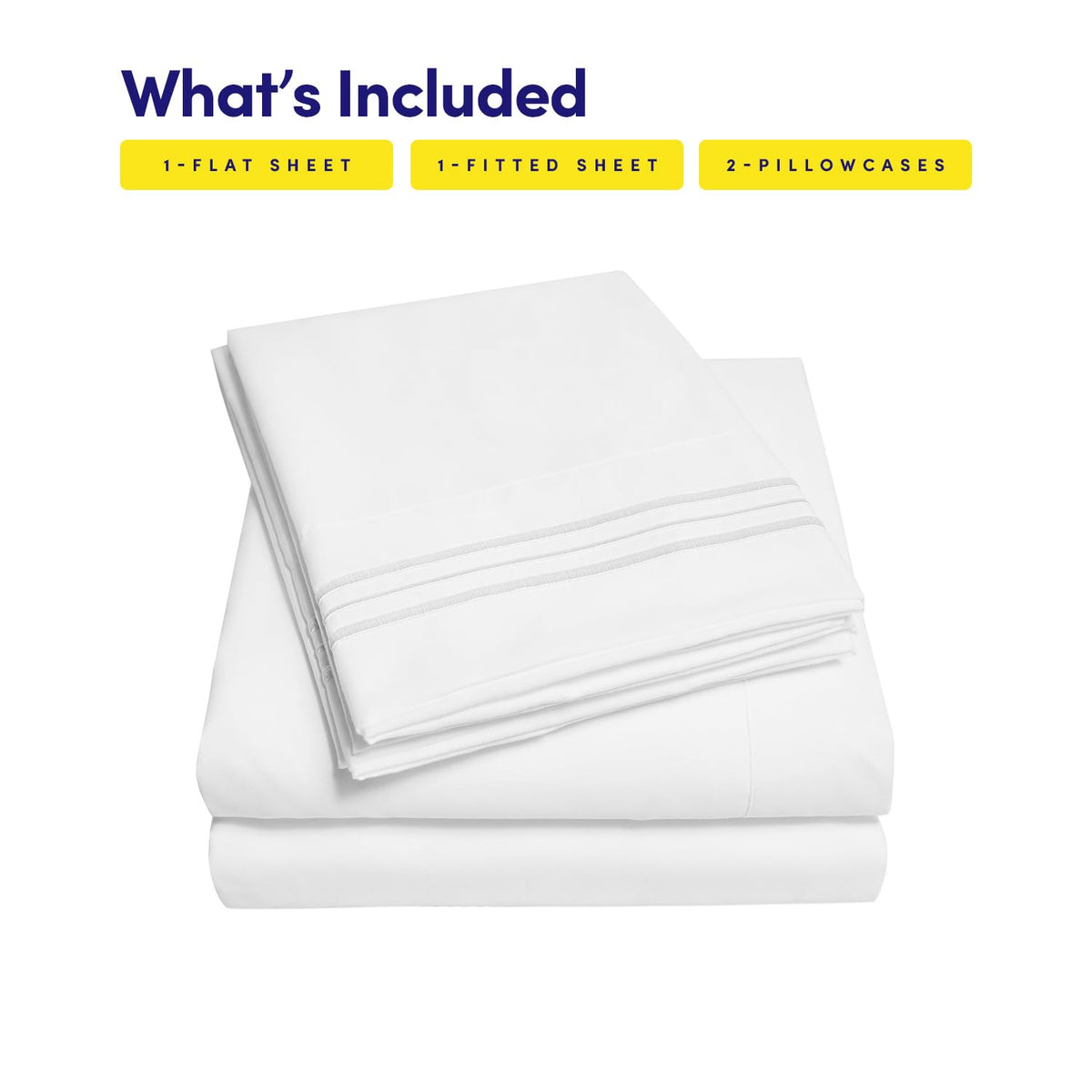 Sweet Home Collection 1500 Supreme deep-pocket sheet fits mattresses up to 16 inches