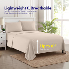 Sweet Home Collection 1500 Supreme easy-care machine washable and quick-drying.