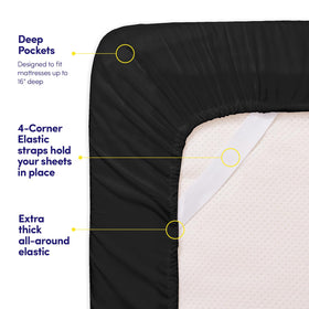 Sweet Home Collection wrinkle and fade resistant fabric for easy care.