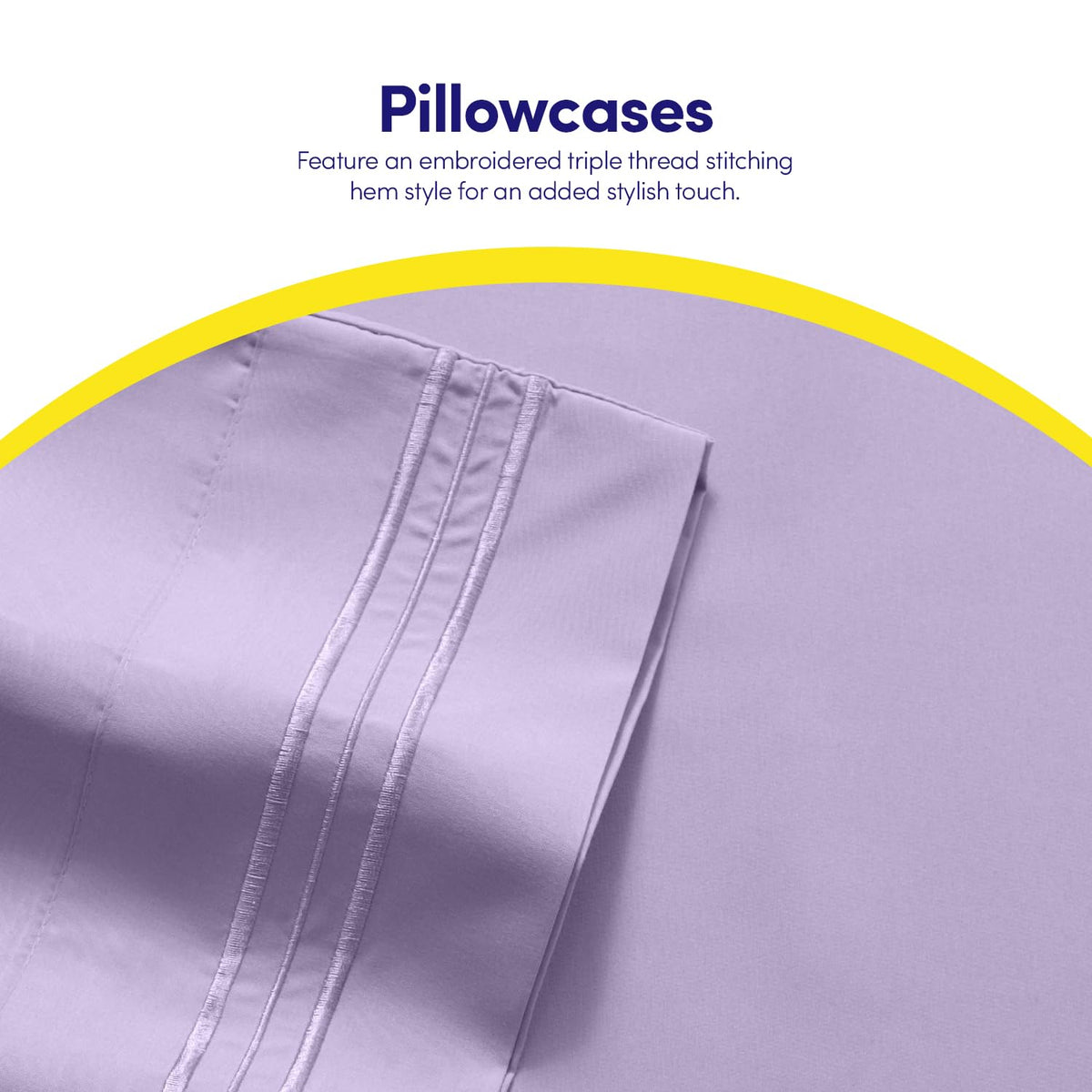 Sweet Home Collection 1500 Supreme lavender bed set enhances a calm, hotel-like bedroom.