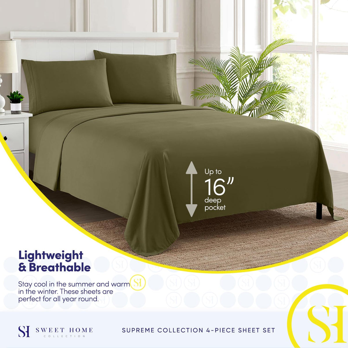 Sweet Home Collection 1800 Supreme brushed microfiber close-up shows softness.