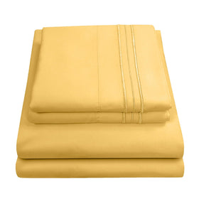 Sweet Home Collection 1800 Supreme queen sheets fabric closeup showing breathable microfiber