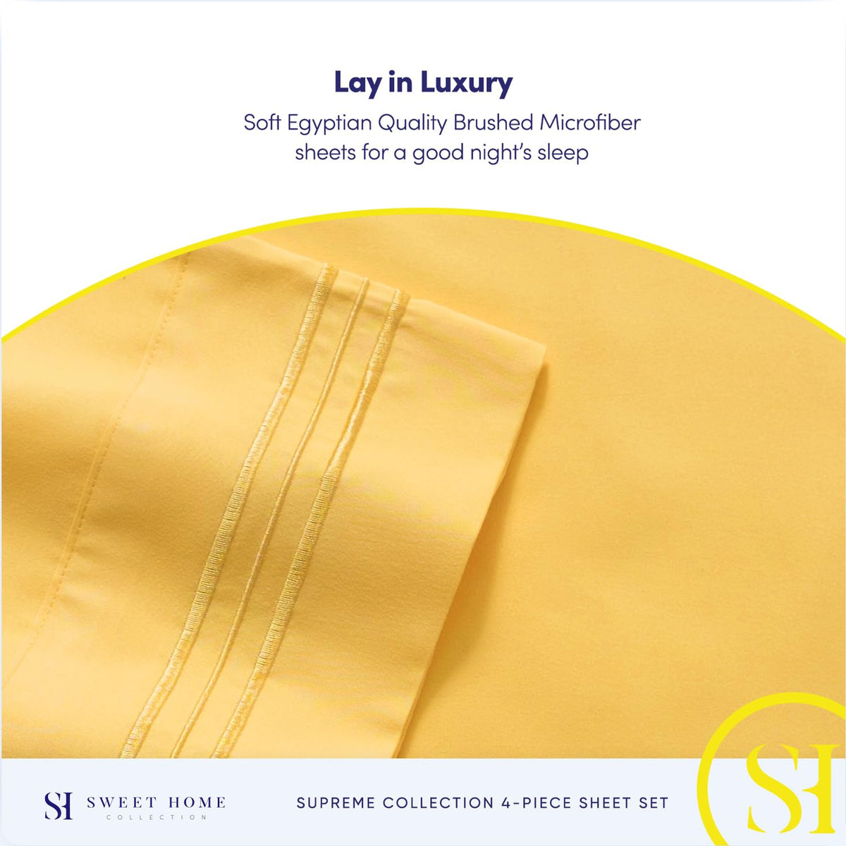 Sweet Home Collection 1800 Supreme sheets care and wash for easy maintenance