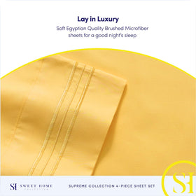 Sweet Home Collection 1800 Supreme sheets care and wash for easy maintenance