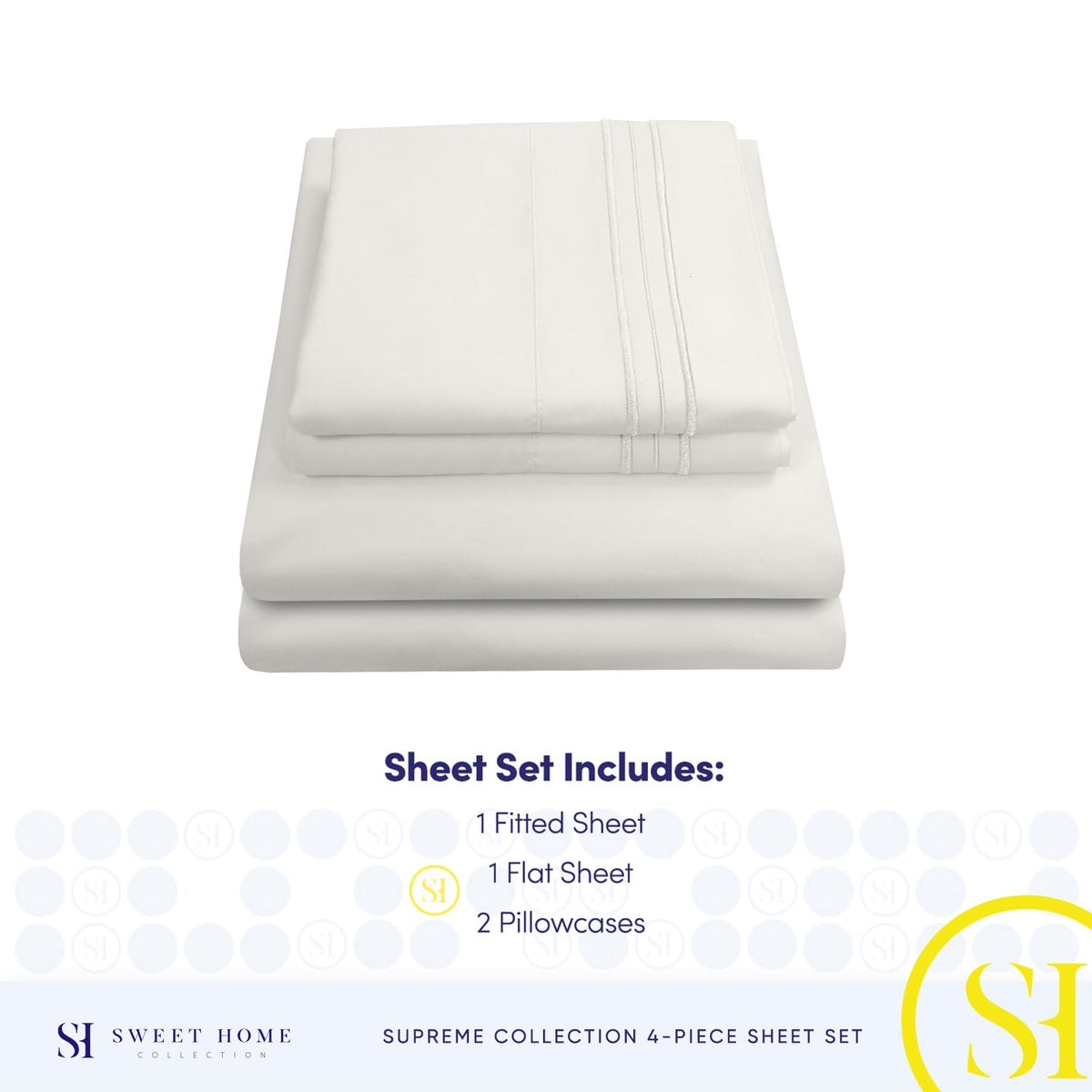 Sweet Home Collection 1800 Supreme softness feels silky and breathable.