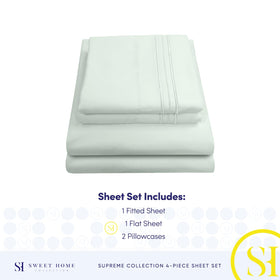 Color swatches show 40 options for Sweet Home Collection sheets.