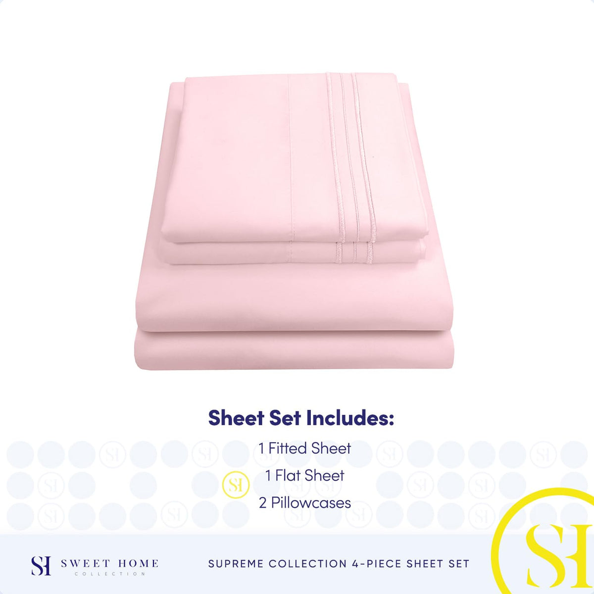 Closeup of brushed microfiber texture from Sweet Home Collection sheets