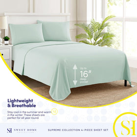 Sweet Home Collection pillowcases set (2) for comfortable sleep.
