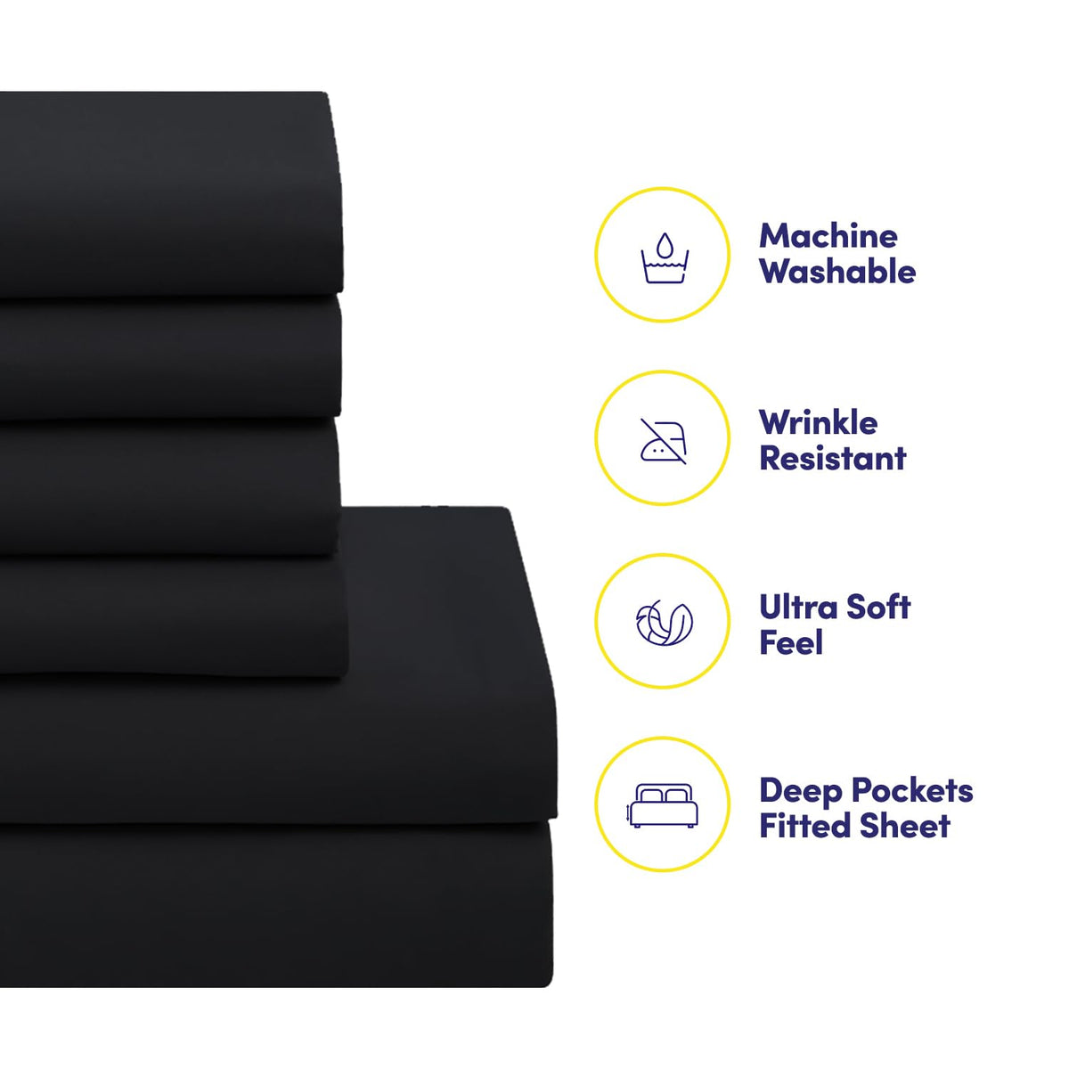 Sweet Home Collection all-season sheets wrinkle-resistant and easy-care