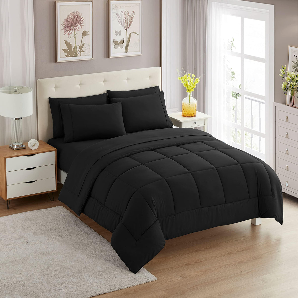 Sweet Home Collection bedroom setup showing versatile color options for any décor.