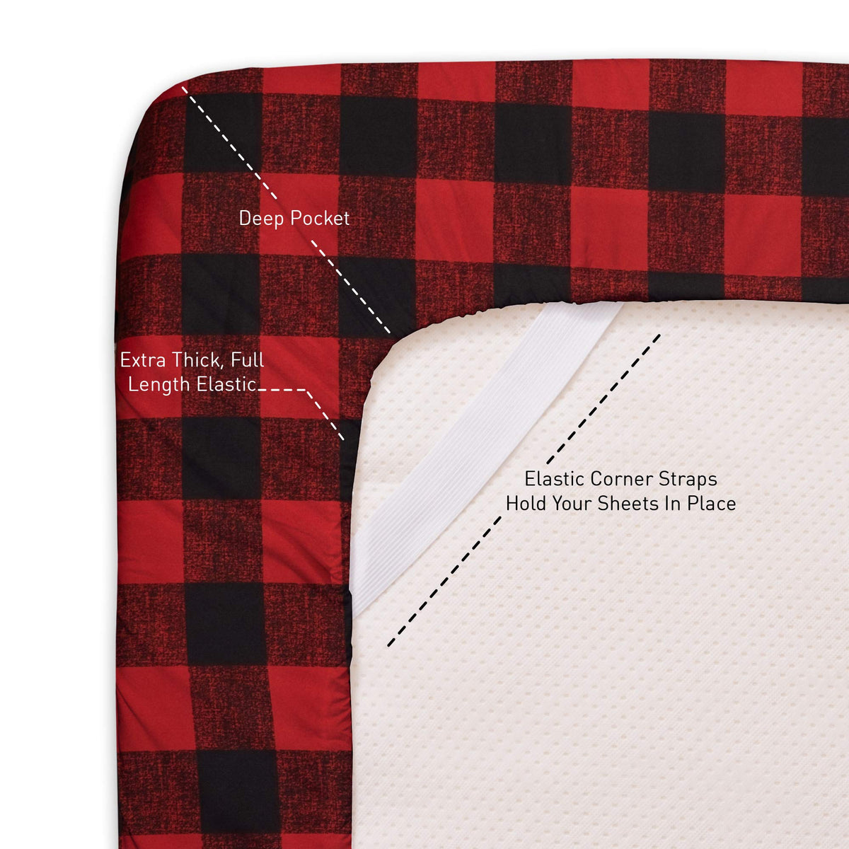 Sweet Home Collection 40-color palette for queen sheets to match any style.