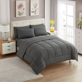 Sweet Home Collection comforter set with soft texture for cozy all-season warmth.