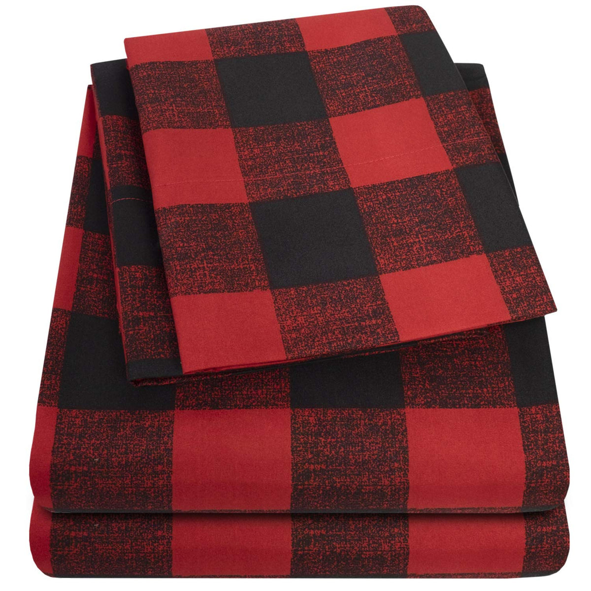 Sweet Home Collection queen fitted sheet with built-in elastic corner straps.