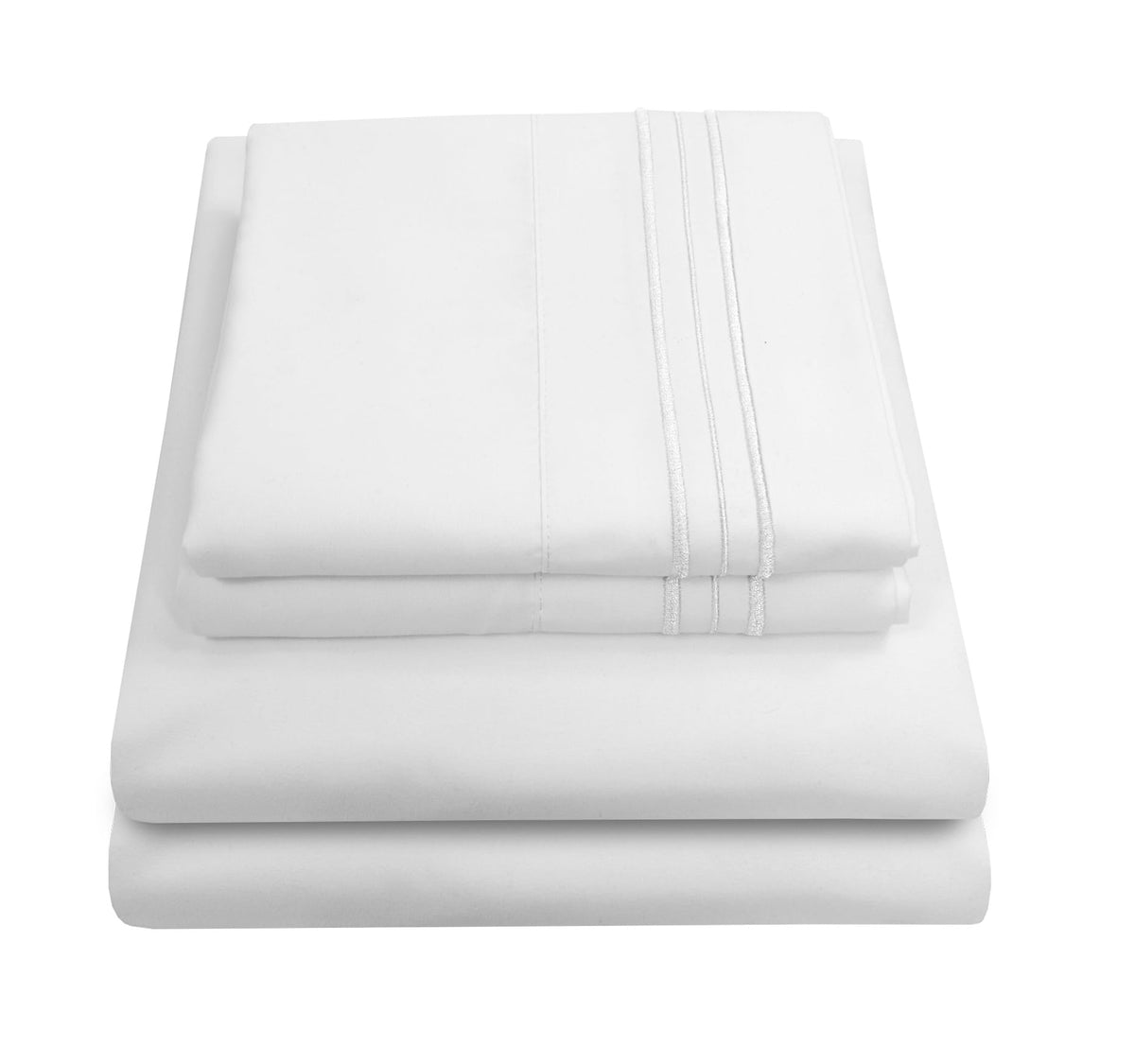 Sweet Home Collection queen sheet set on bed for cooling sleep comfort