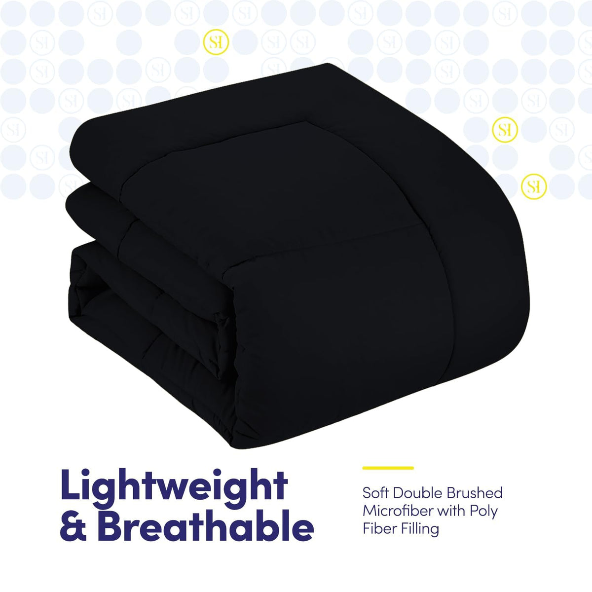 Sweet Home Collection queen-size comforter dimensions help achieve balanced bedding.