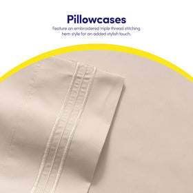Sweet Home Collection machine washable sheets simplify care and quick drying.