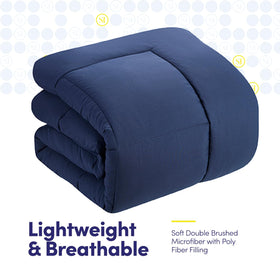 Sweet Home Collection wrinkle-free microfiber sheets highlight easy care and lasting softness.