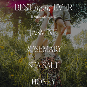 Sweet Water Decor Best Mom Ever Candle full jar view, clean soy burn