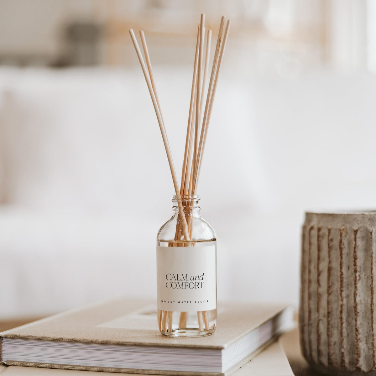Sweet Water Decor diffuser close-up of lavender for relaxing ambiance