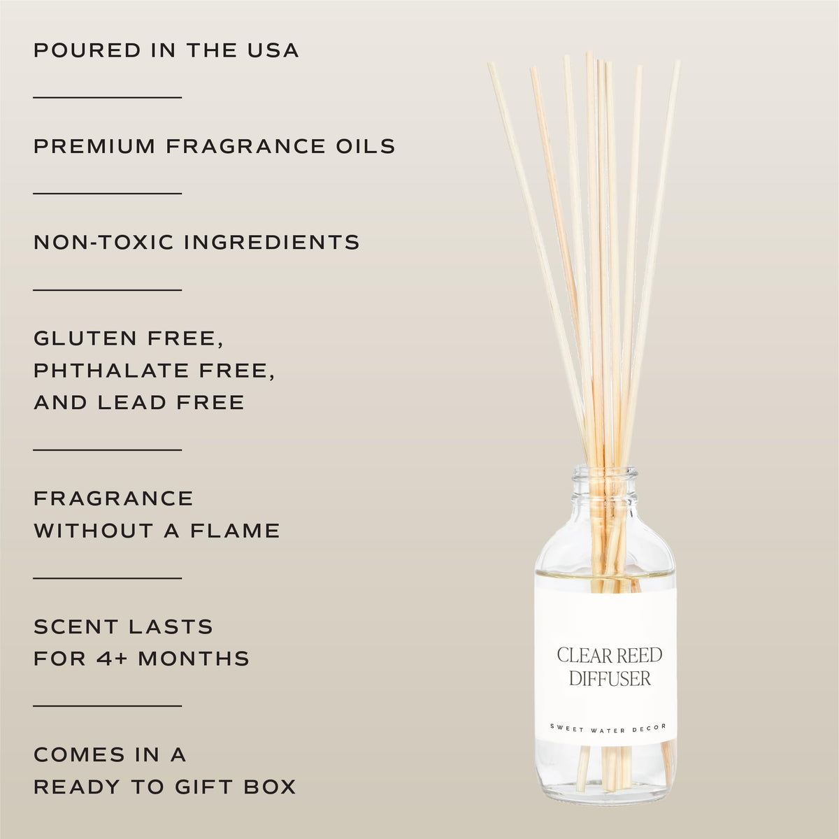 Sweet Water Decor diffuser oil pour demonstrates clean, long-lasting scent