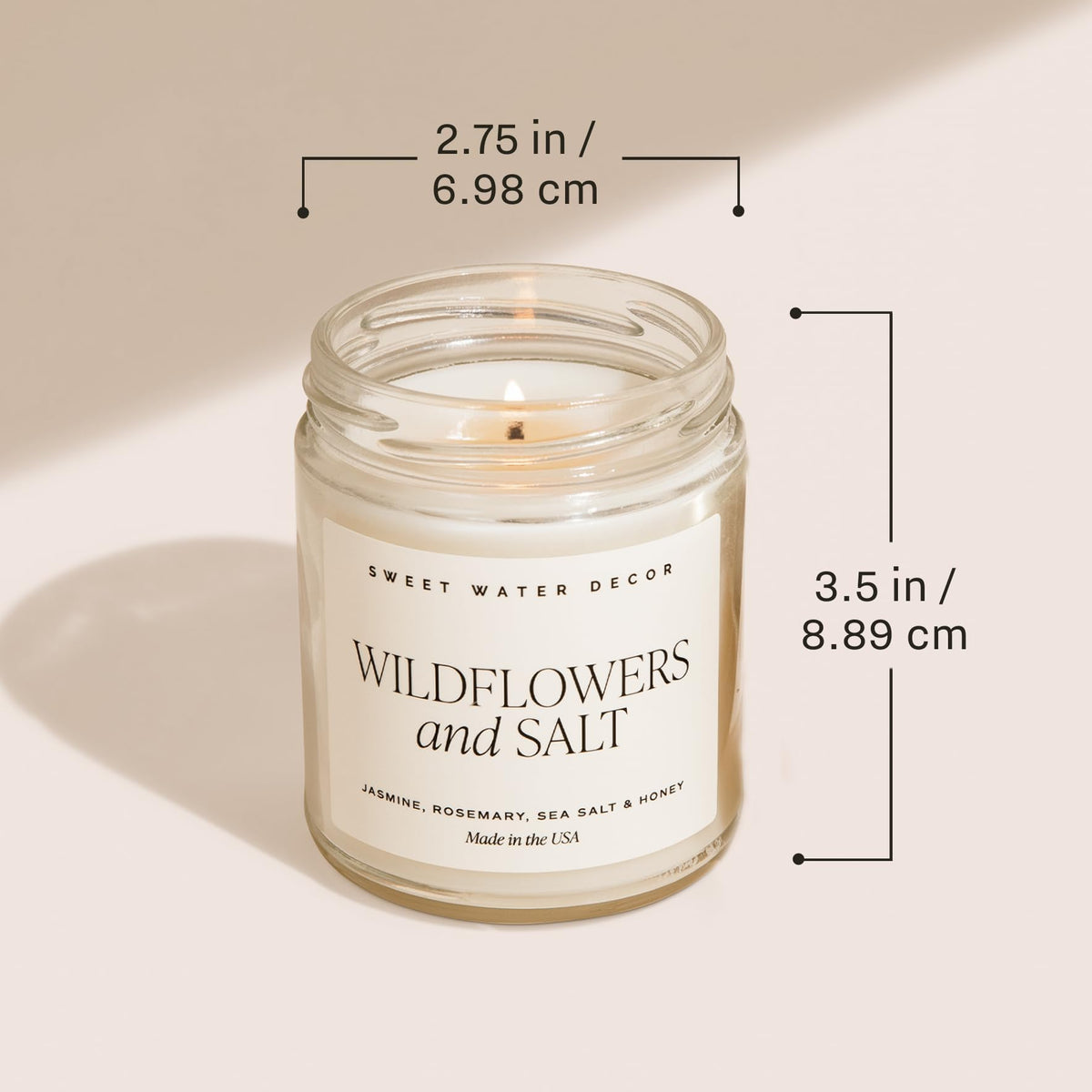 Sweet Water Decor Happy Anniversary Candle 9oz jar compact and clean