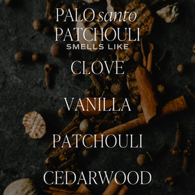 Close-up of the black lid on the Sweet Water Decor Palo Santo Patchouli Candle.
