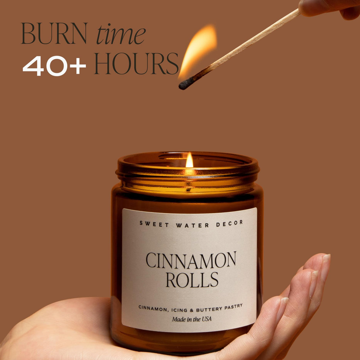 Gift-ready Sweet Water Decor Palo Santo Patchouli Candle for loved ones.