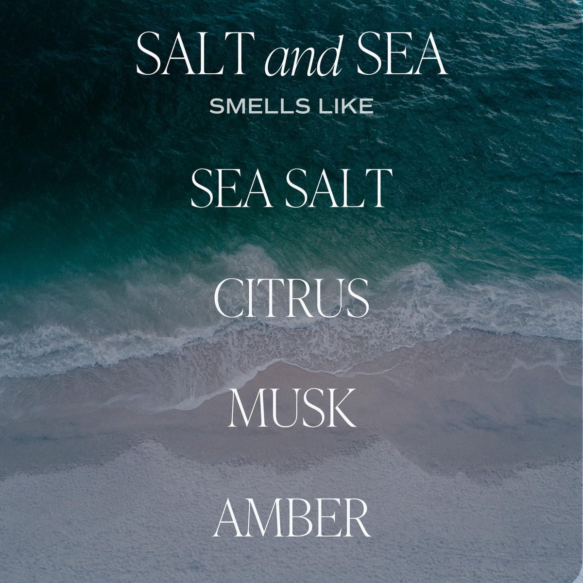 Wood lid on Sweet Water Decor Salt and Sea candle enhances premium craft