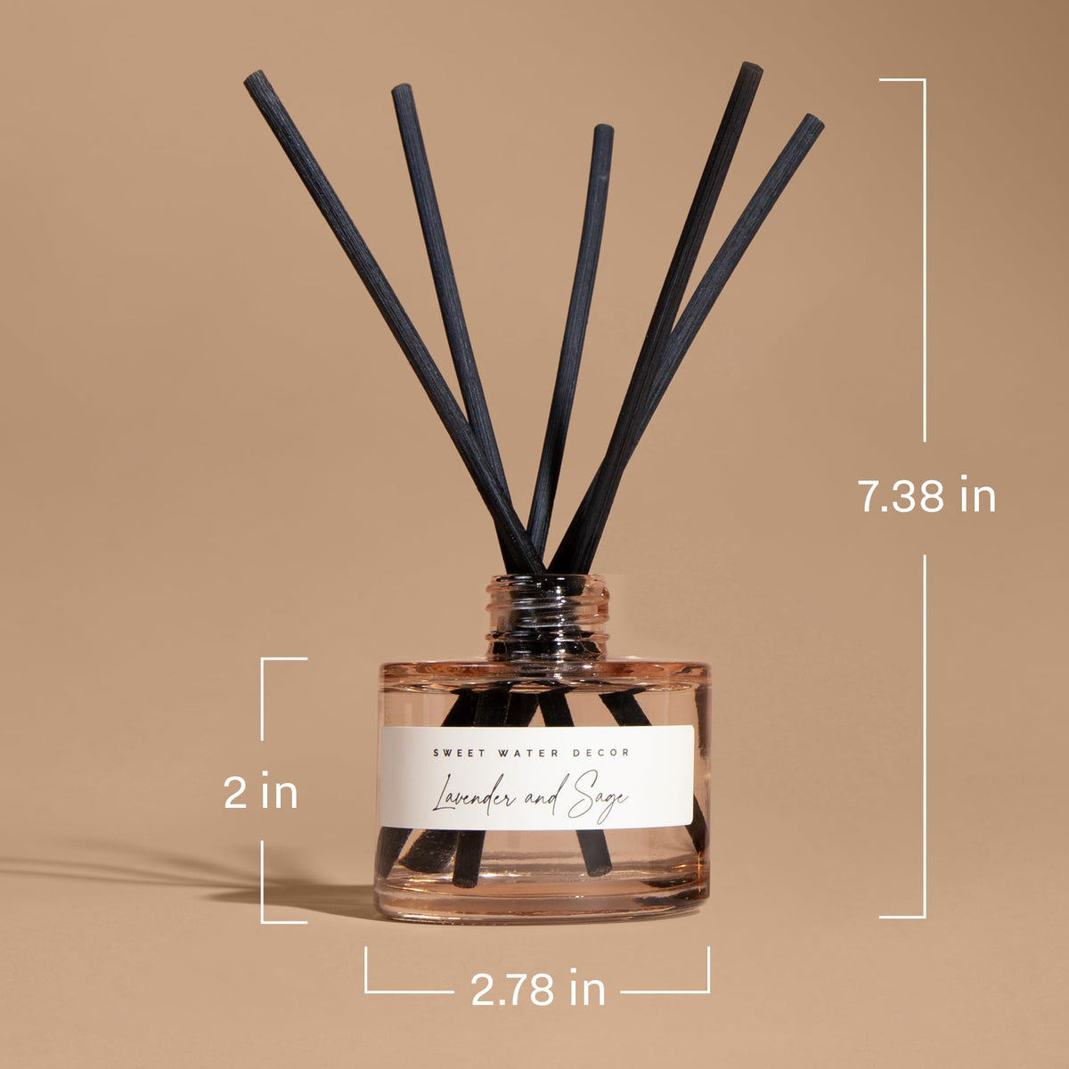 Sweet Water Decor Salt and Sea diffuser in living spaces creates a calm, inviting atmosphere.