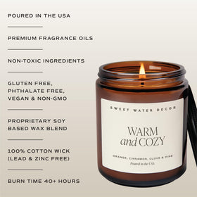 Sweet Water Decor scent notes orange peel and spice evoke festive seasonal warmth.