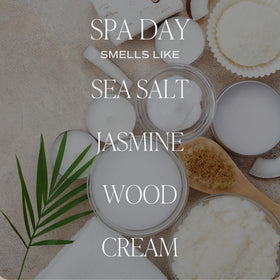 Sweet Water Decor Spa Day diffuser bottle highlighting jasmine for a soothing aroma.