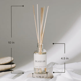 Sweet Water Decor Spa Day diffuser reeds in glass delivering long-lasting fragrance.