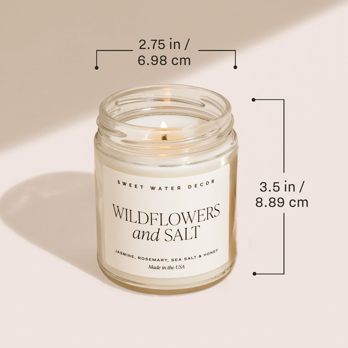 Sweet Water Decor wick trimmed for even burn