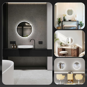 Sweetcrispy anti-fog shower mirror keeps the surface clear after bathing.